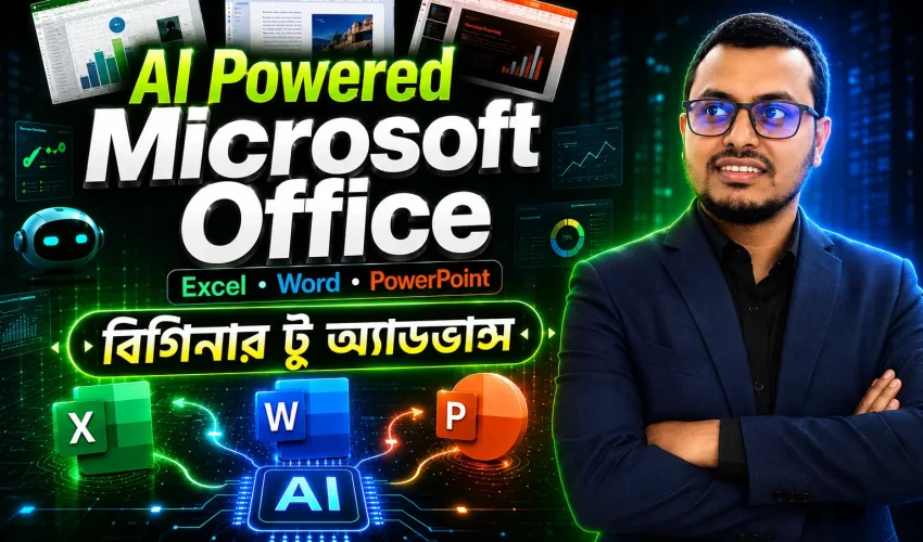 Master Excel, Word & PowerPoint with AI from Beginner to Advanced